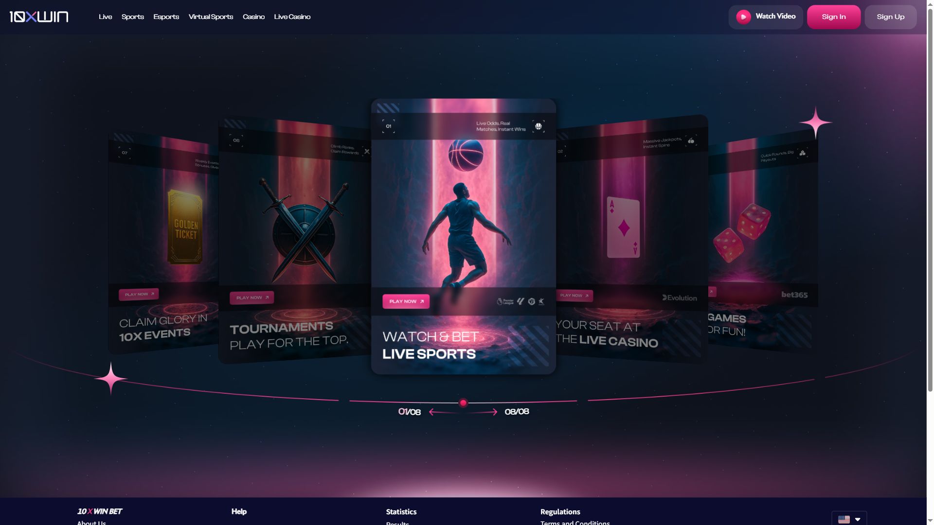 10X Win — Homepage (Desktop)