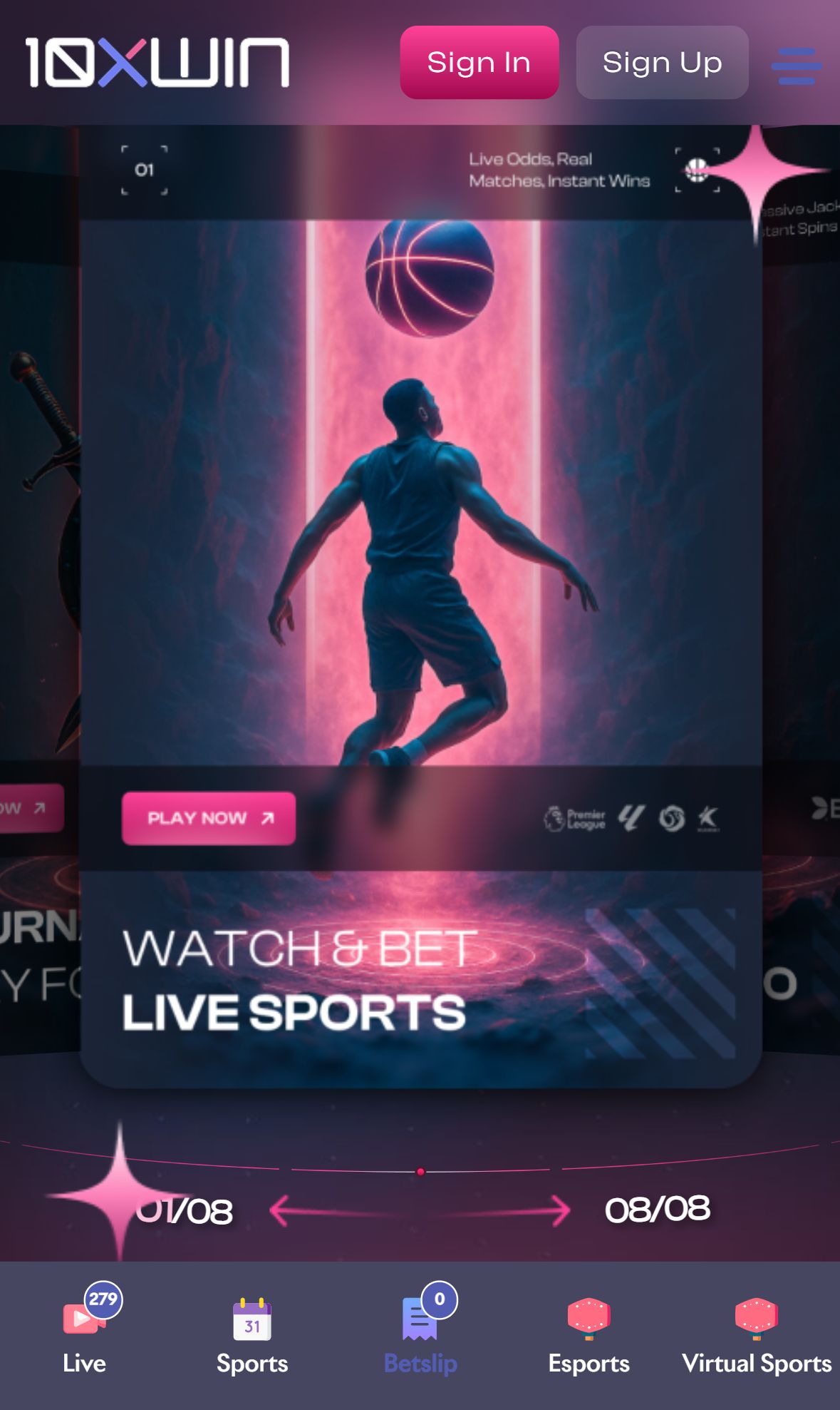 10X Win — Homepage (Mobile)