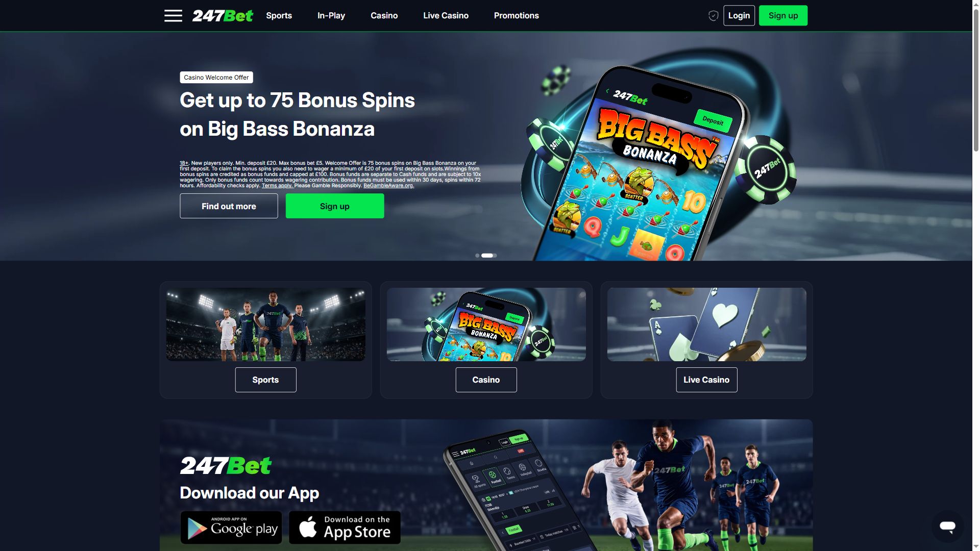 247Bet — Homepage (Desktop)