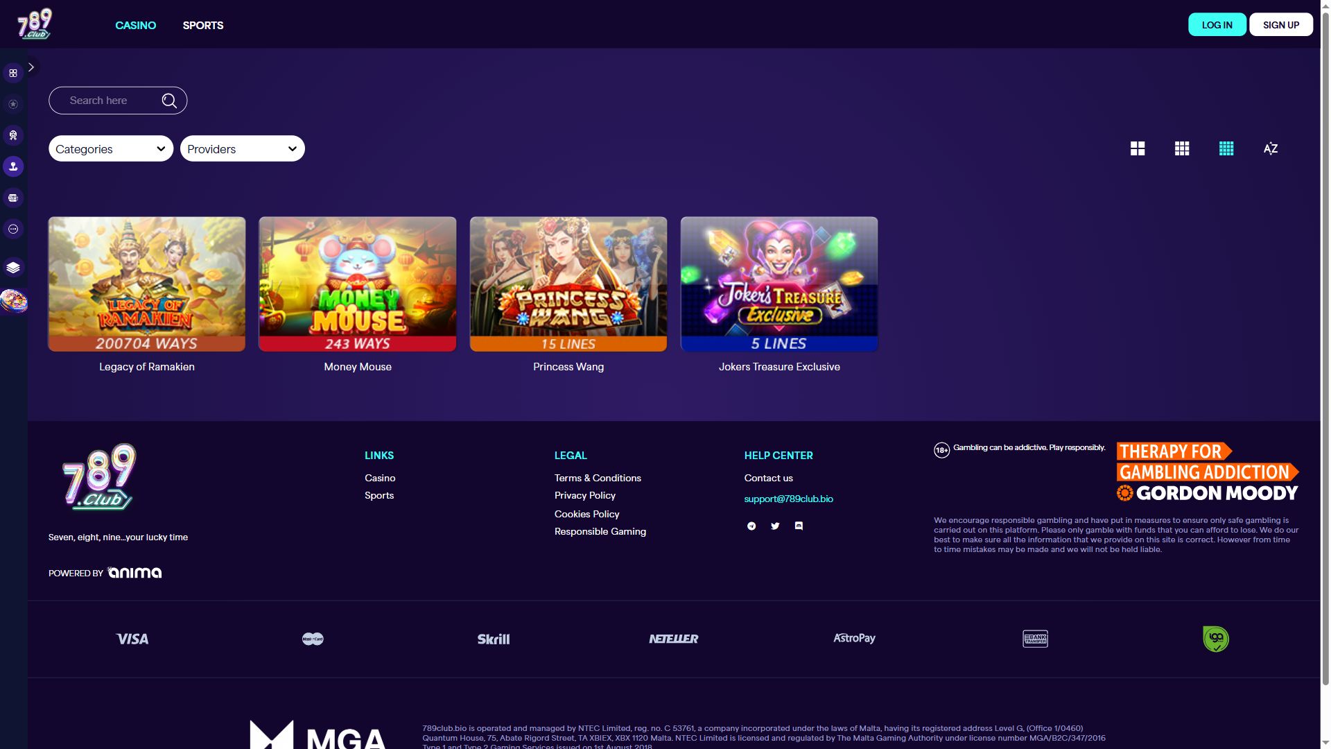 789Club — Lobby (Desktop)