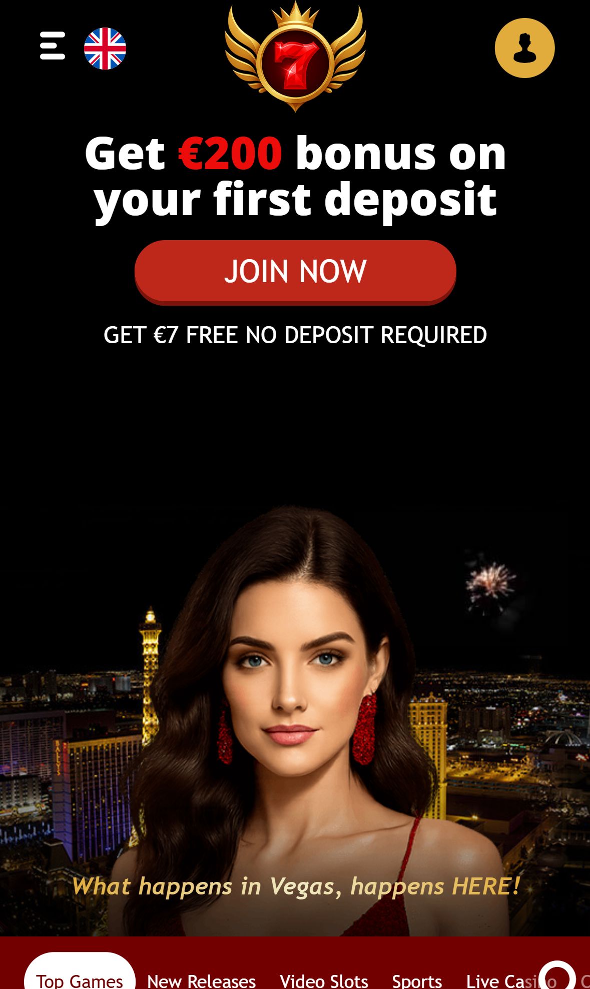 7Red — Homepage (Mobile)