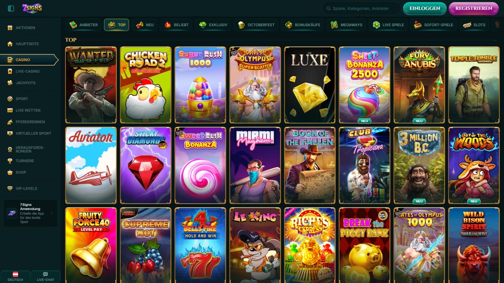 7Signs — Lobby (Desktop)