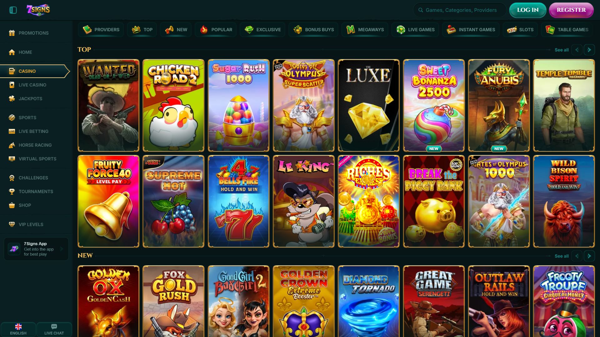 7Signs — Lobby (Desktop)