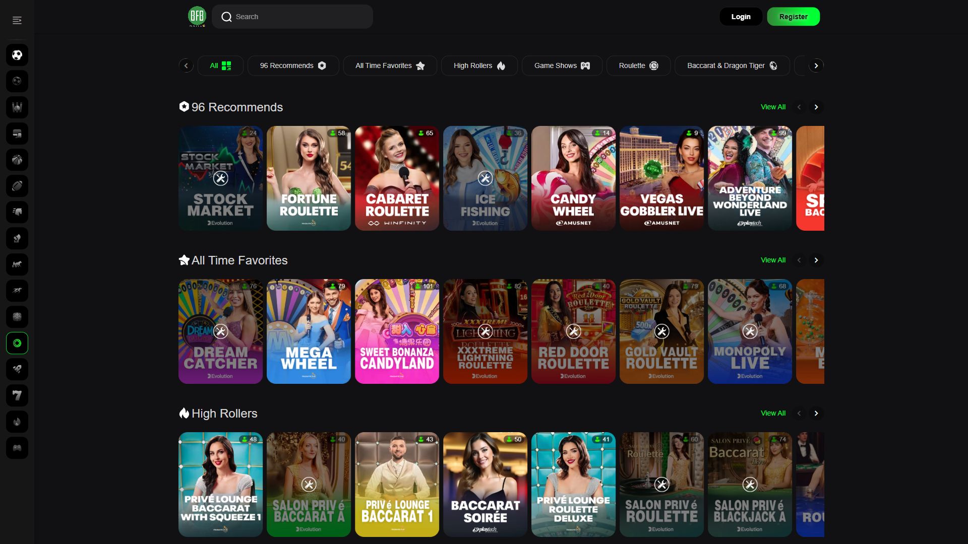 96ex.one — Lobby (Desktop)
