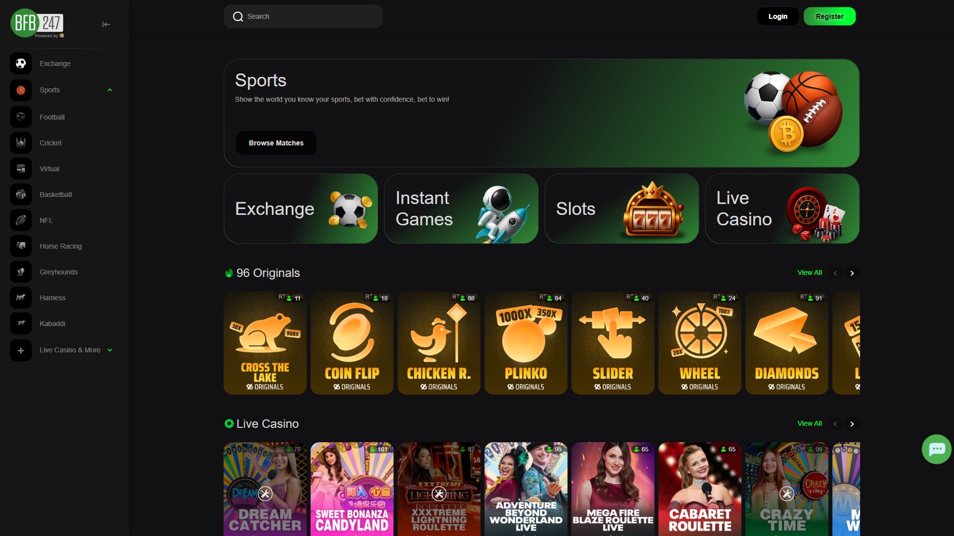 96ex.one — Homepage (Desktop)