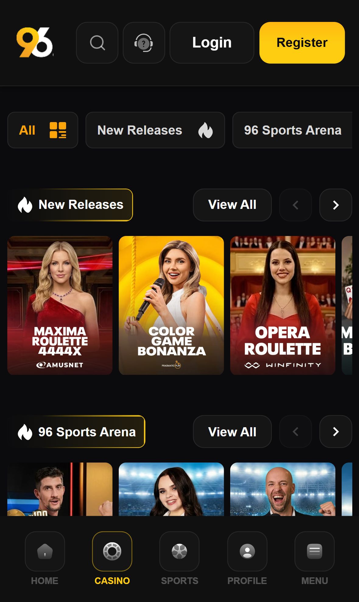 96In — Lobby (Mobile)