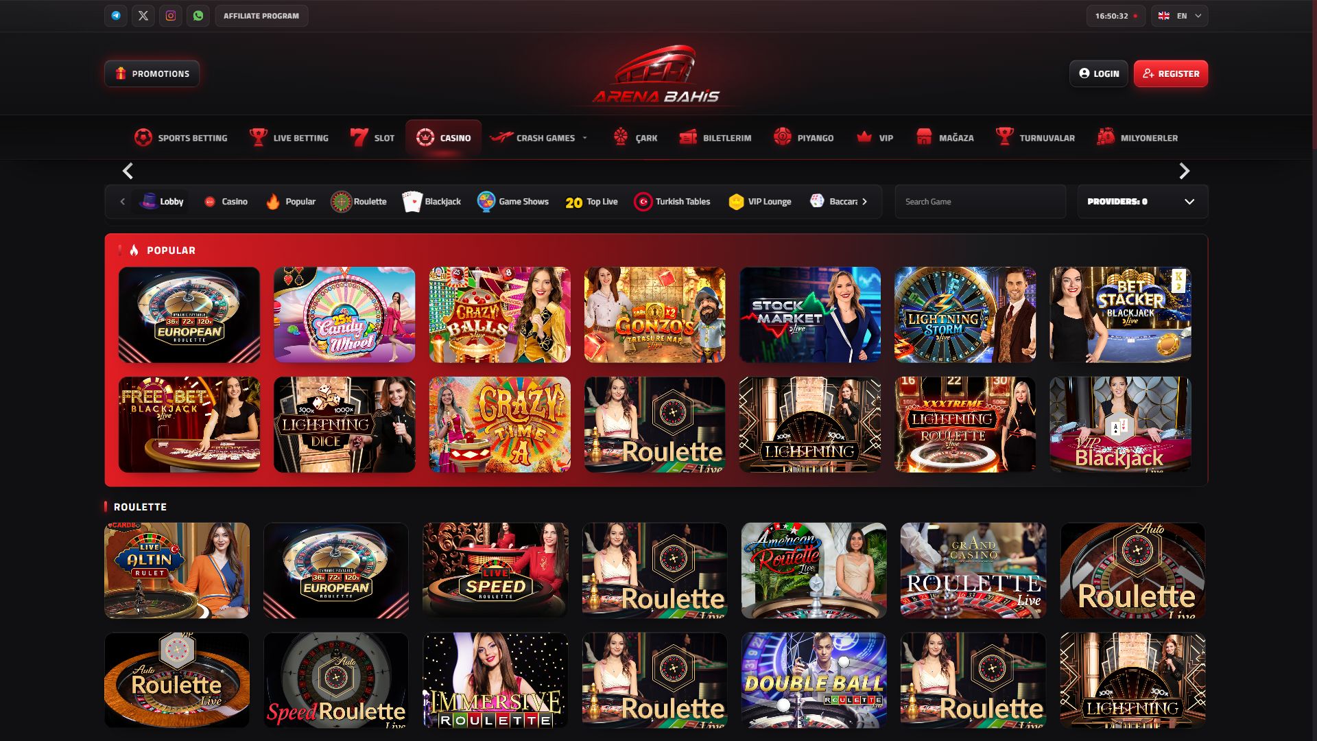 Arenabahis — Lobby (Desktop)