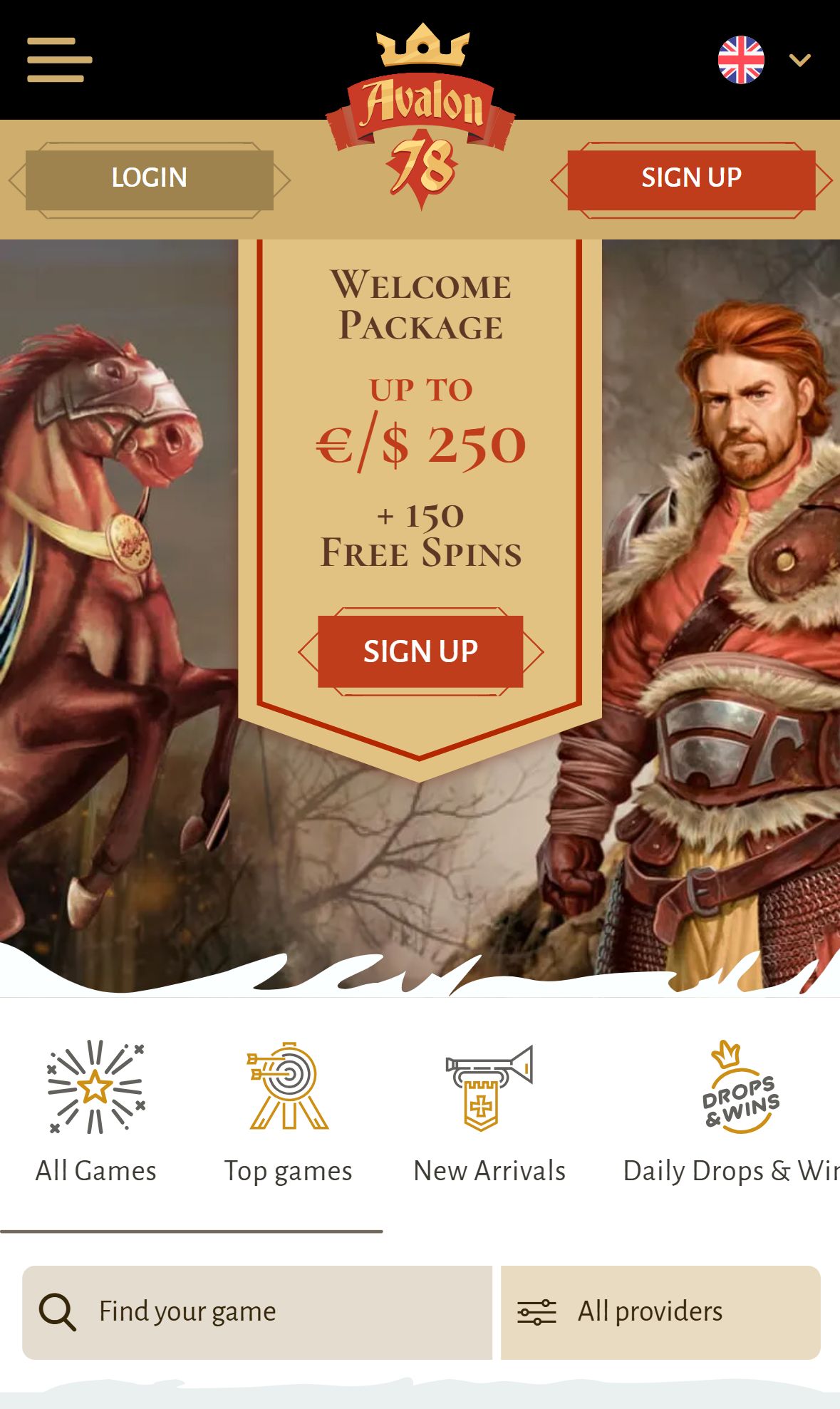 Avalon78 — Homepage (Mobile)