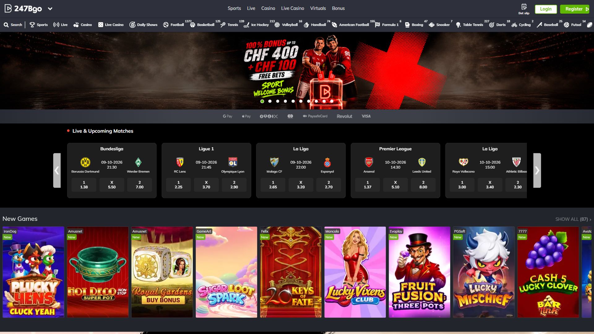 247Bgo — Homepage (Desktop)