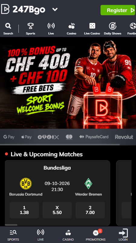 247Bgo — Homepage (Mobile)