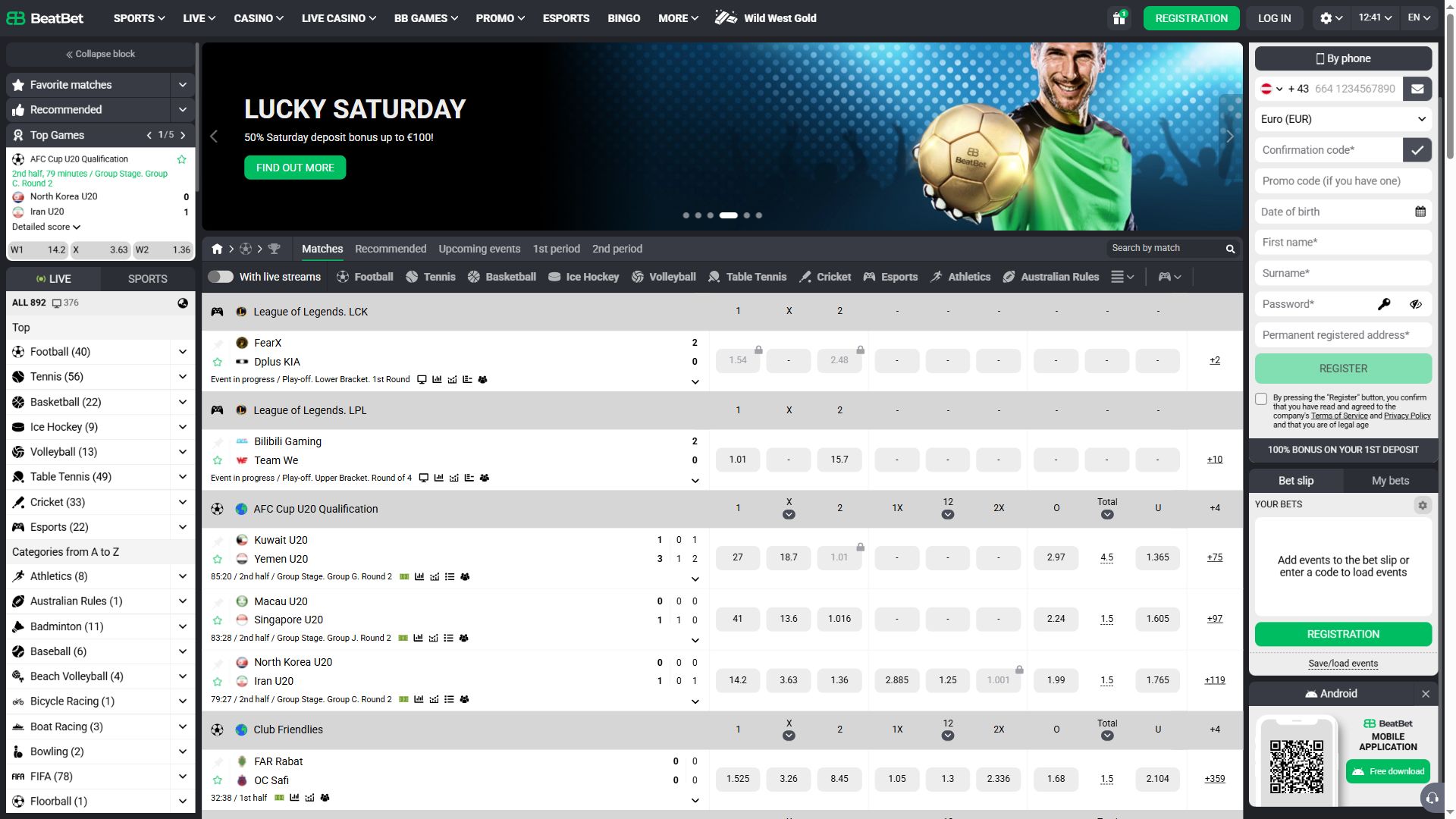Beatbet — Homepage (Desktop)