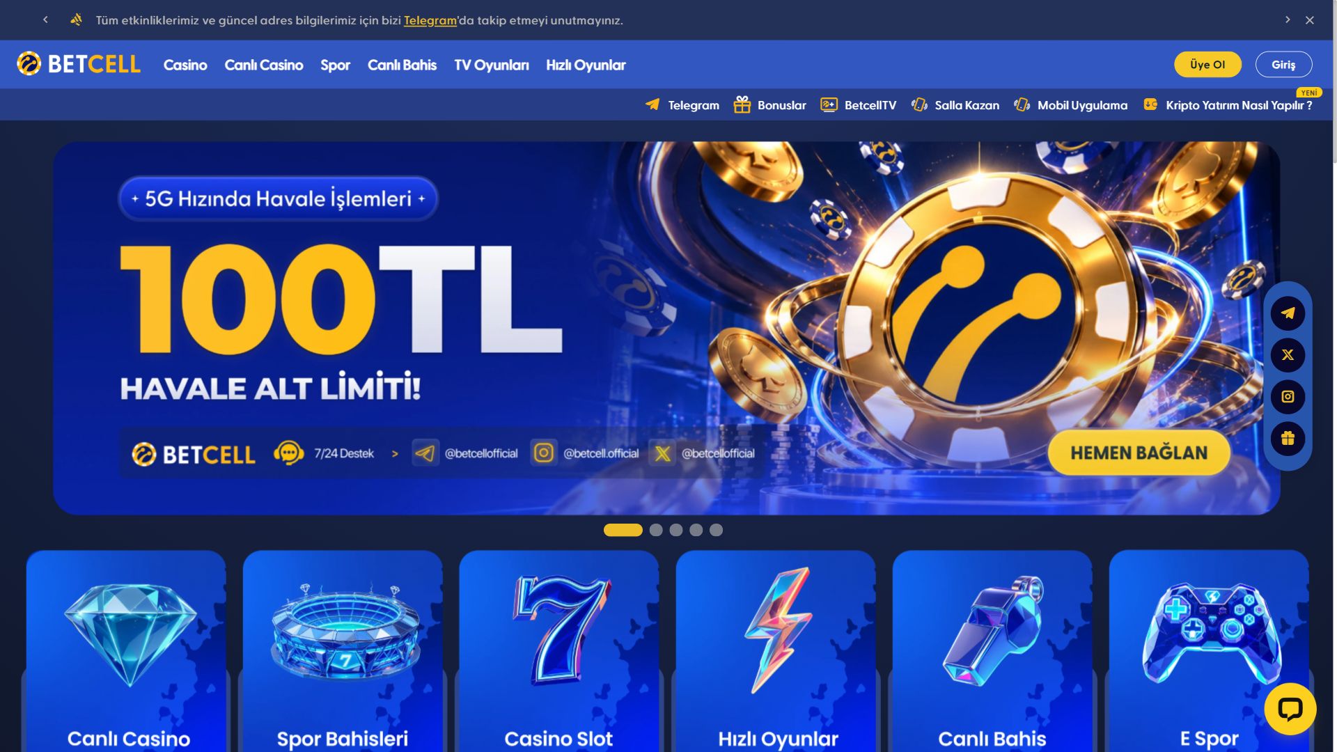 Betcell — Homepage (Desktop)