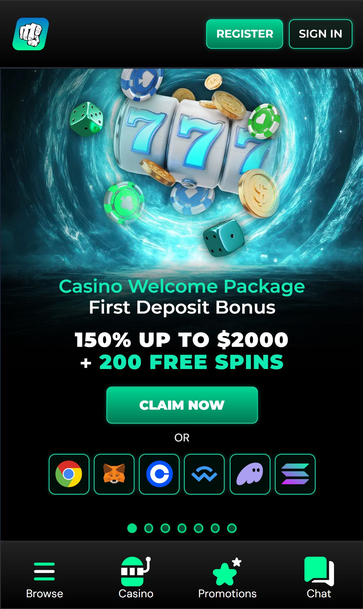 BetFourU — Homepage (Mobile)