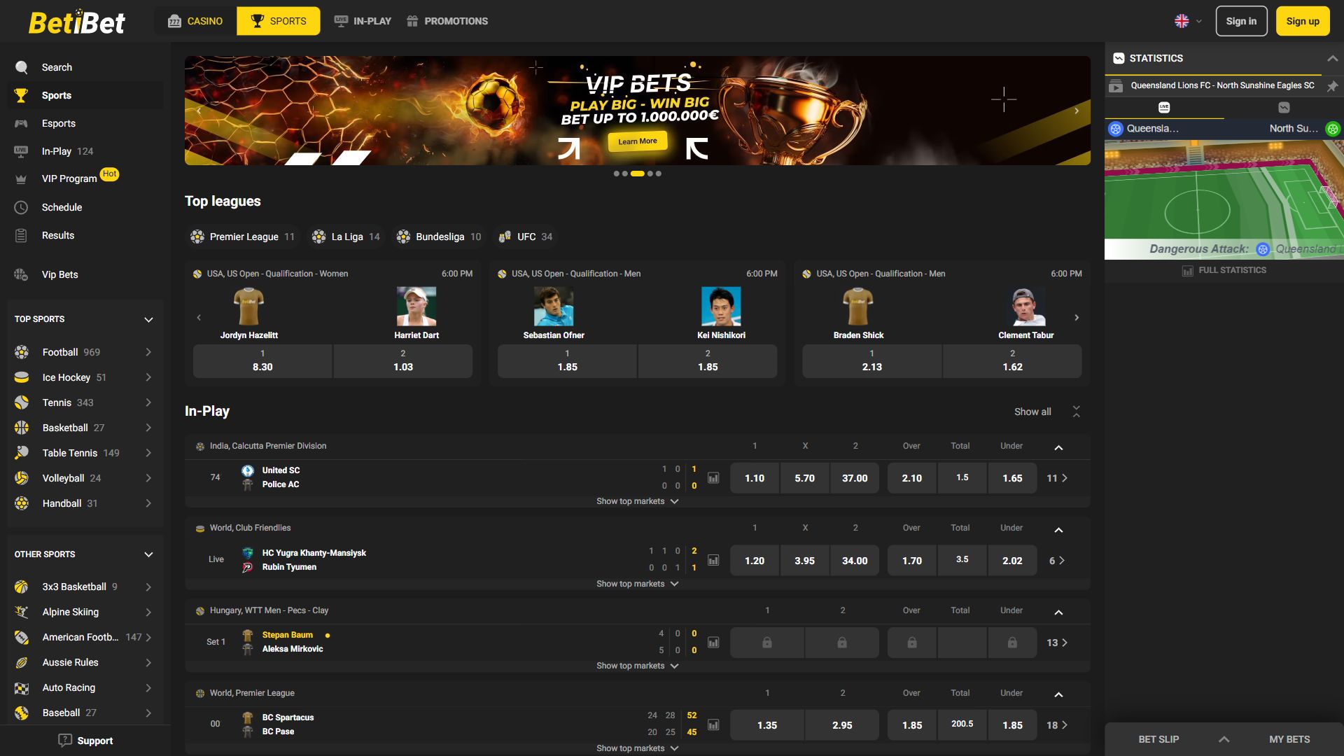 BETiBET — Homepage (Desktop)