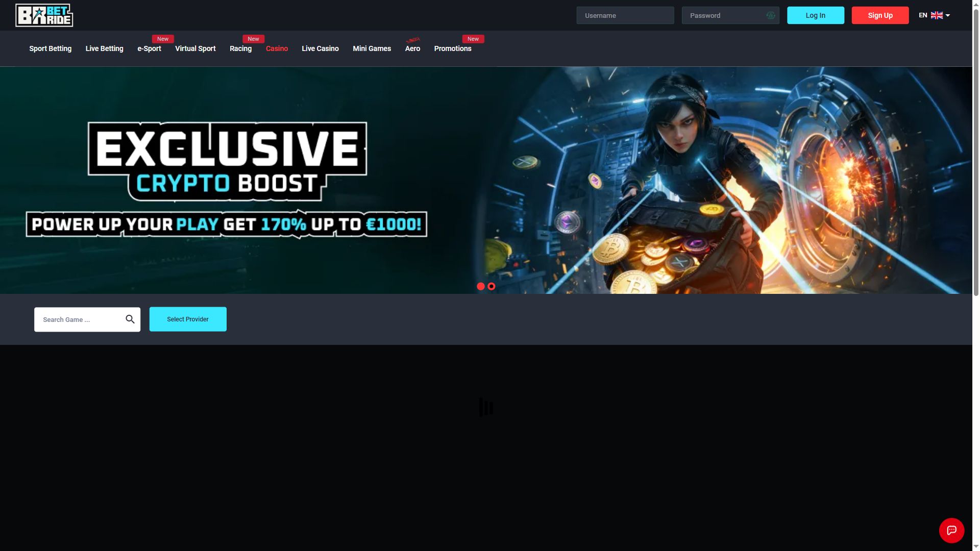 Betride — Lobby (Desktop)