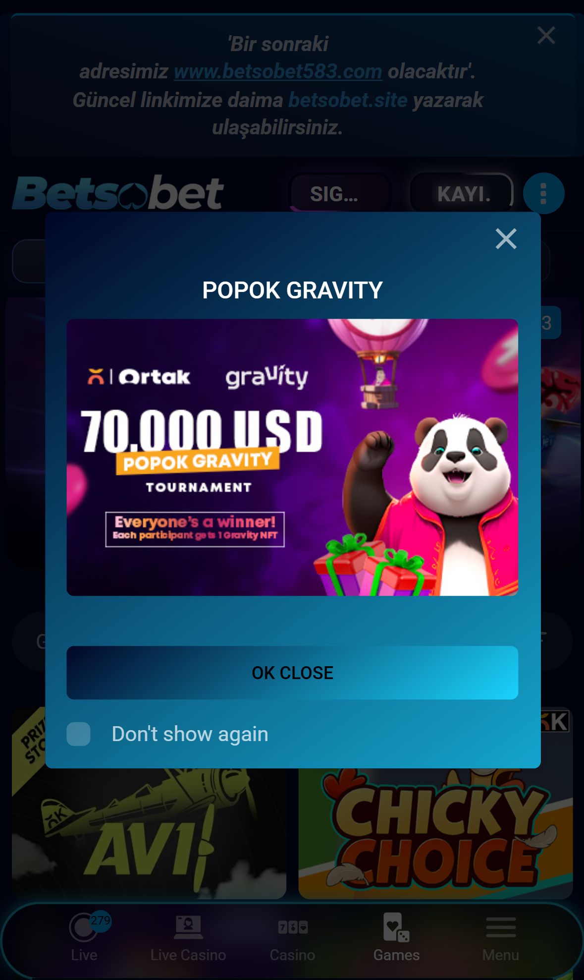 Betsobet — Homepage (Mobile)