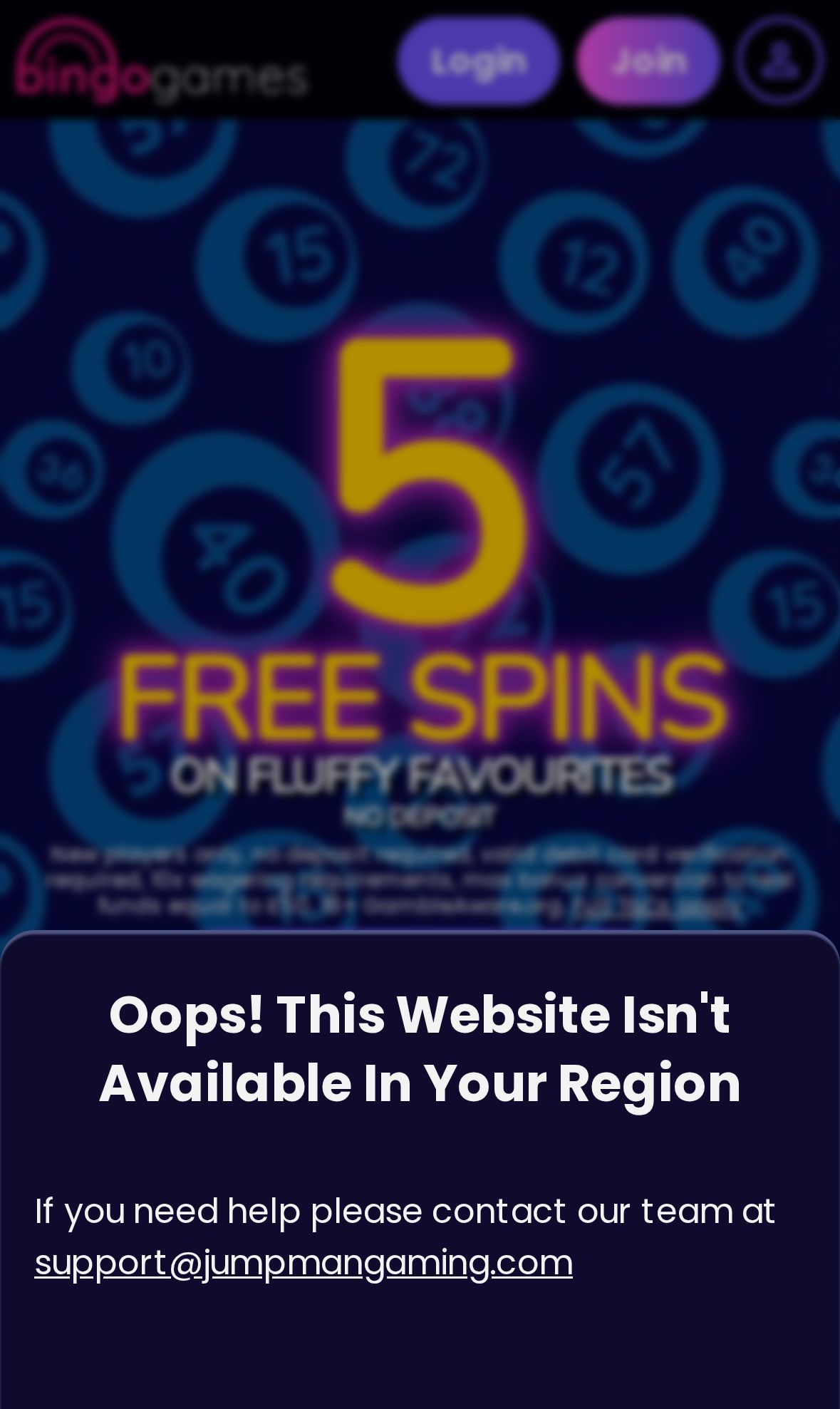 BingoGames — Startseite (Mobil)