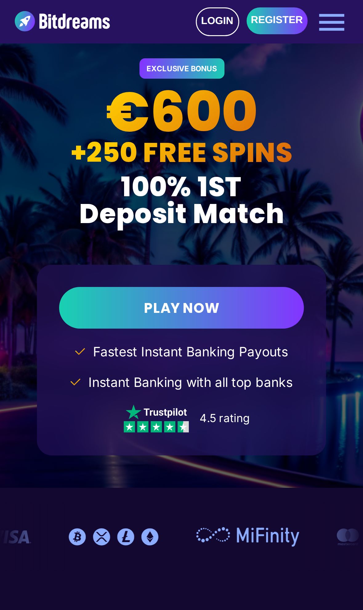 Bitdreams — Startseite (Mobil)