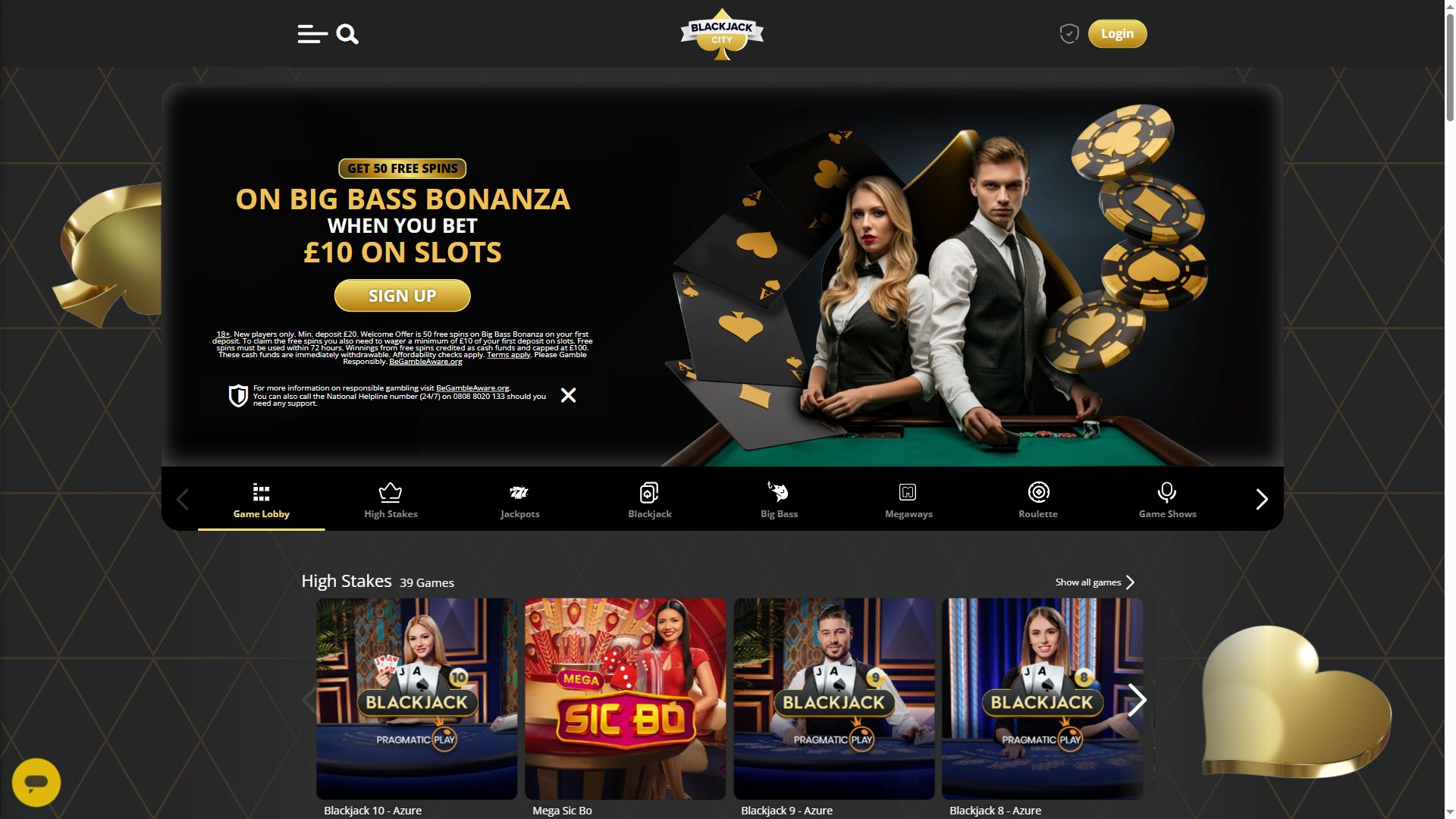 Blackjackcity — Homepage (Desktop)