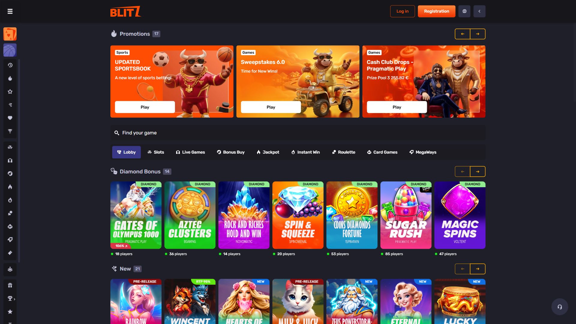 Blitz — Lobby (Desktop)