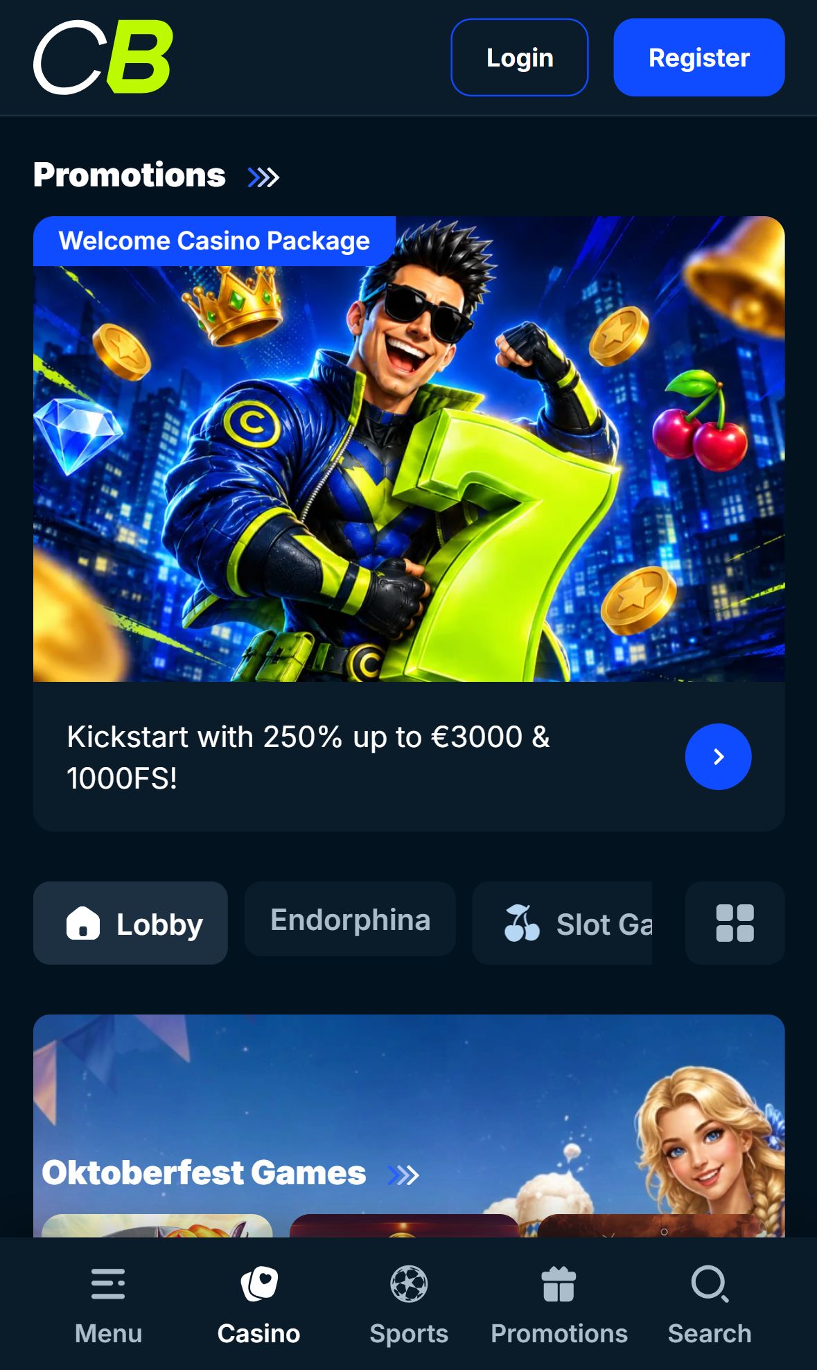 CampeonBet — Lobby (Mobile)