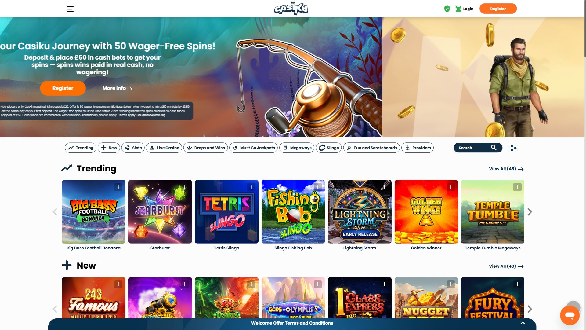 Casiku — Lobby (Desktop)