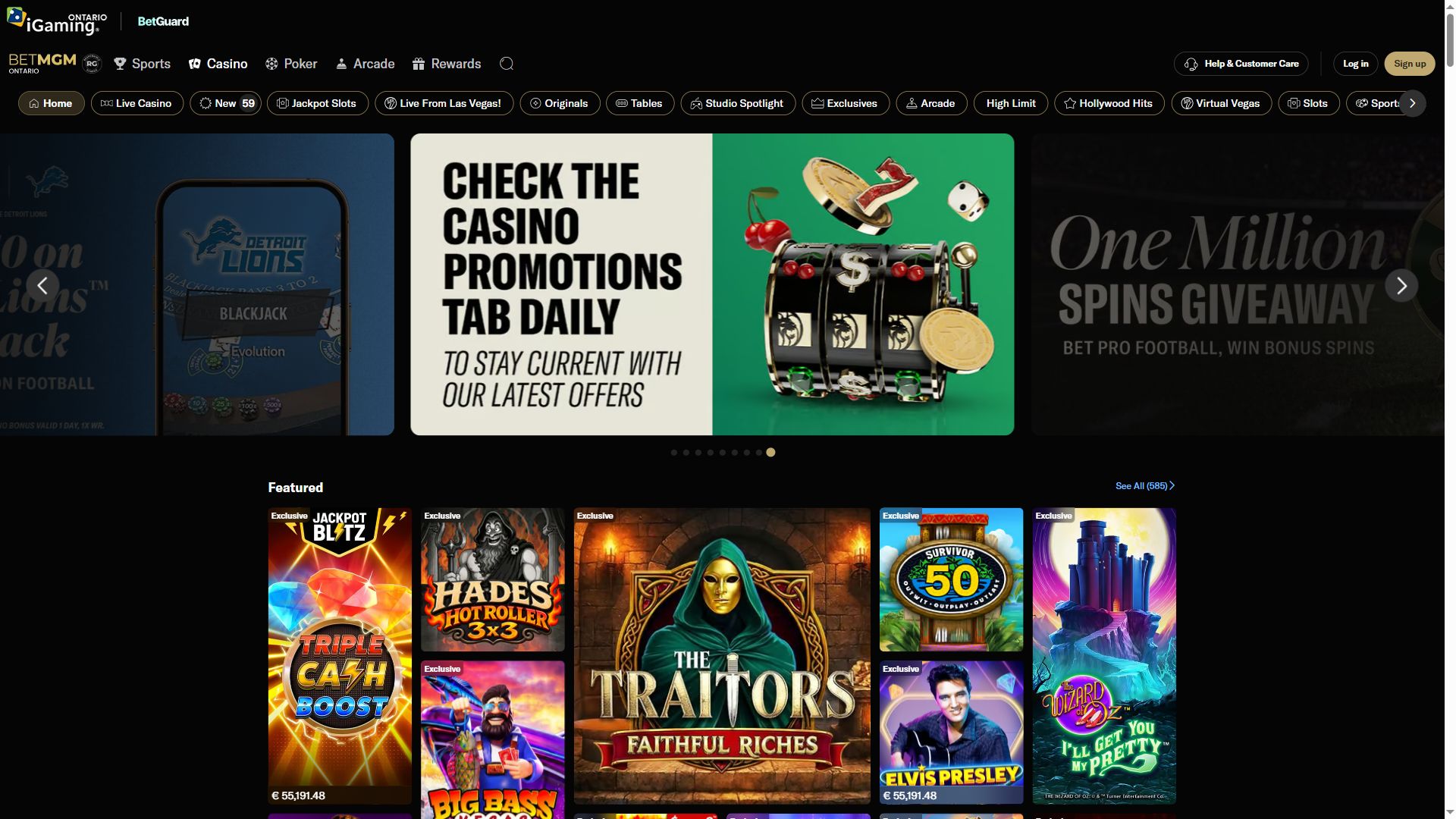 BetMGM — Homepage (Desktop)
