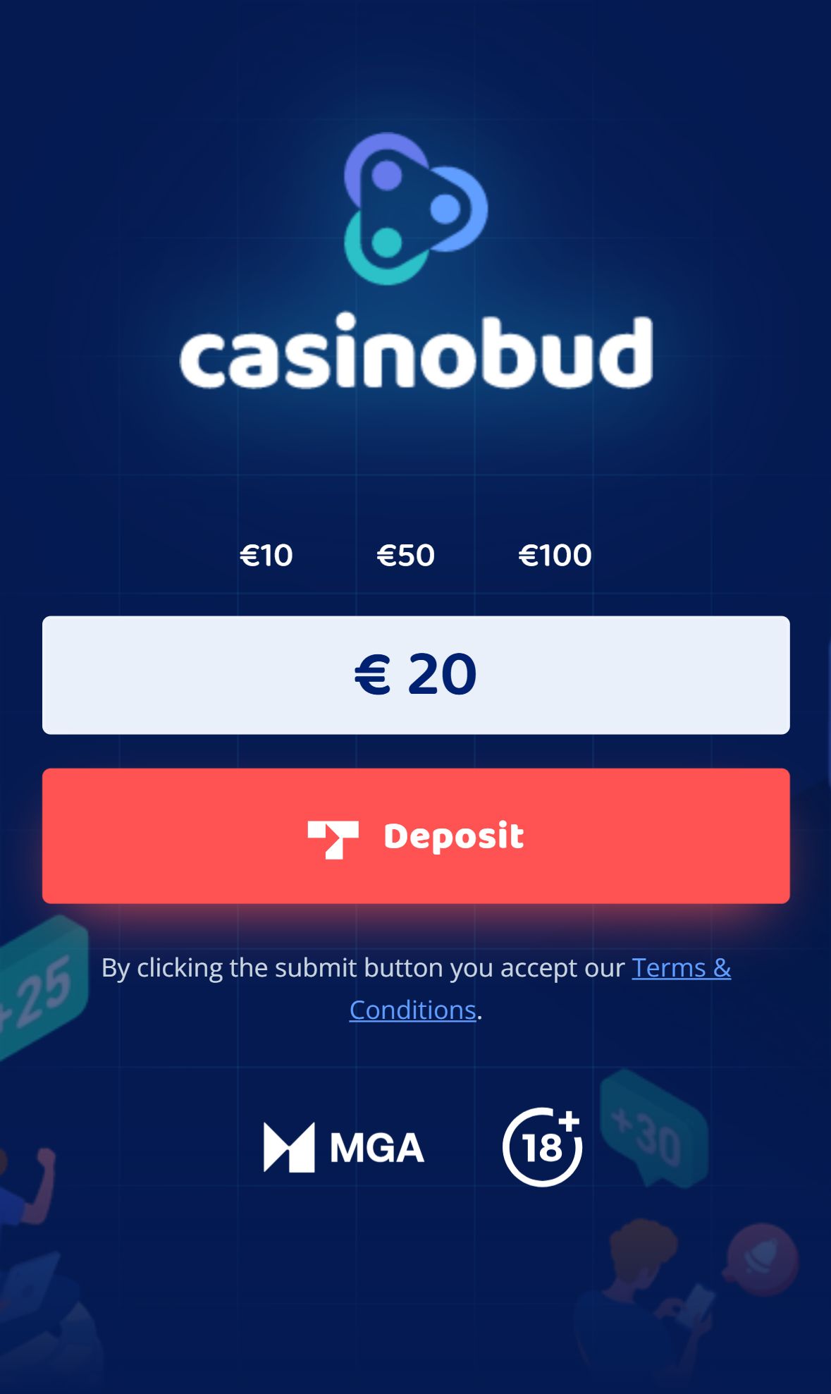 Casinobud — Homepage (Mobile)