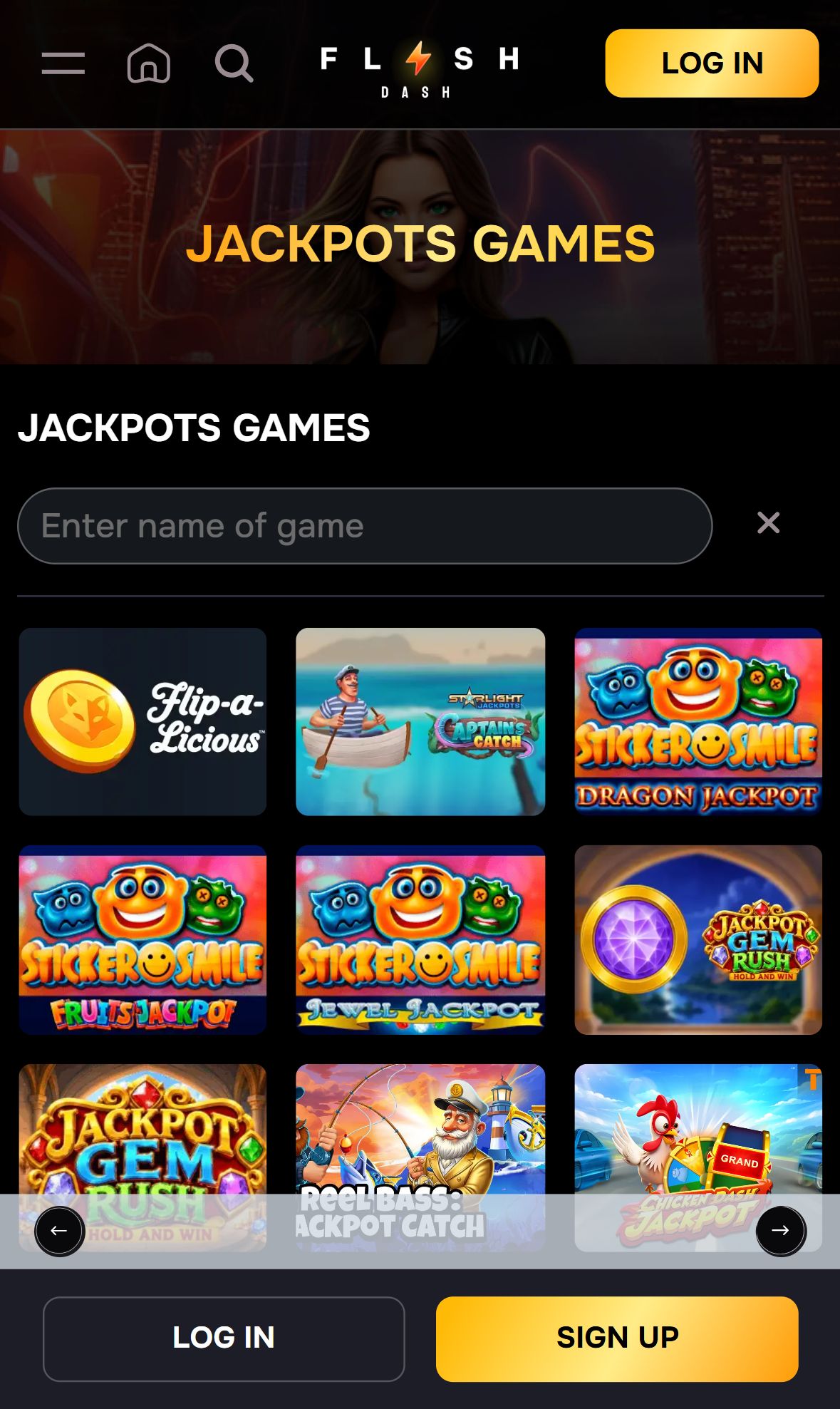 Flash Dash — Lobby (Mobile)