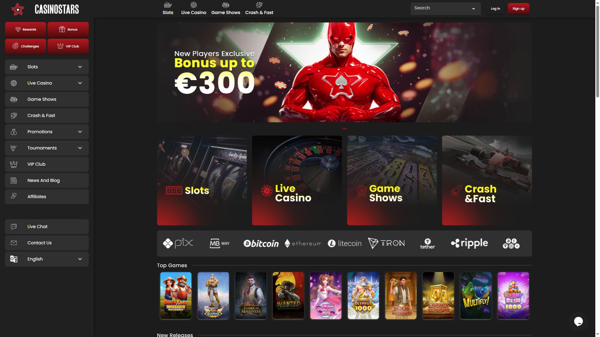 Casinostars — Homepage (Desktop)