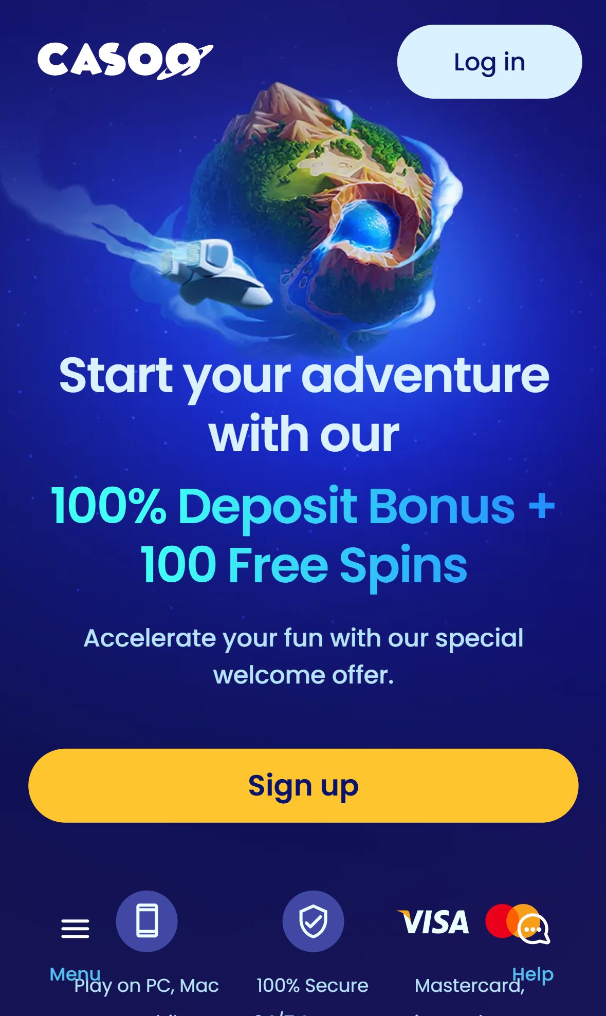 Casoo — Homepage (Mobile)