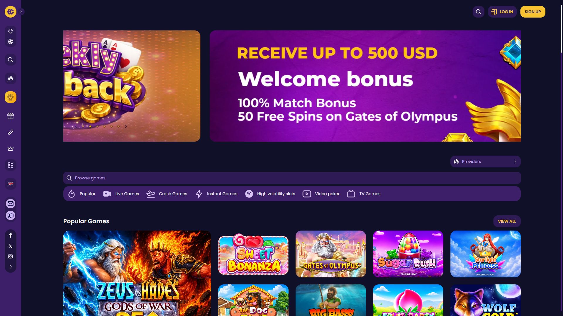 Cazzy Games — Homepage (Desktop)