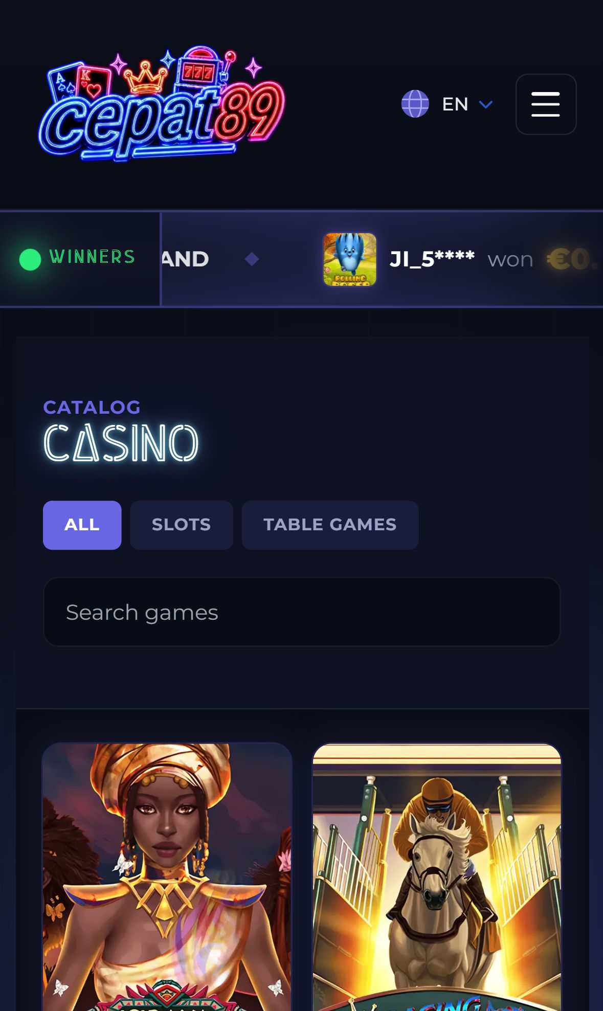 CEPAT89 — Lobby (Mobile)