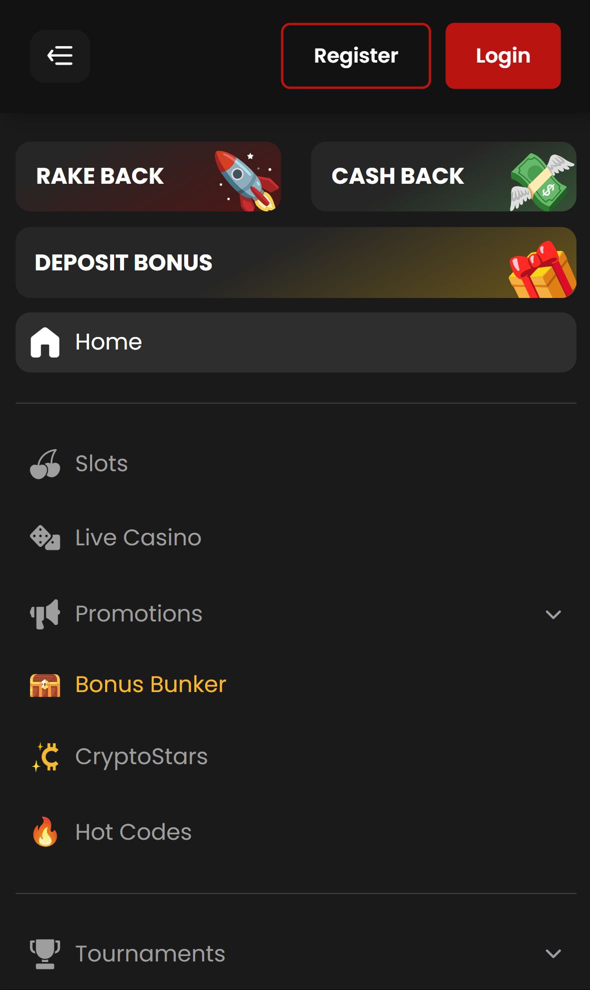 Chipstars — Homepage (Mobile)