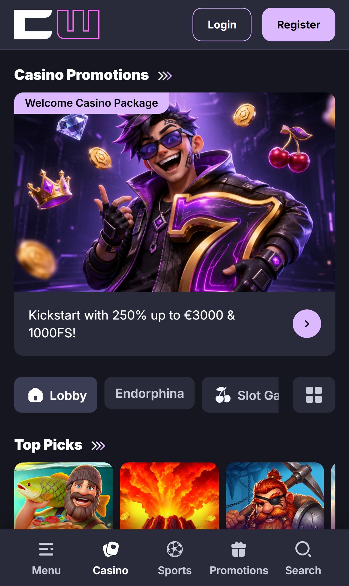 Cipherwins — Lobby (Mobile)