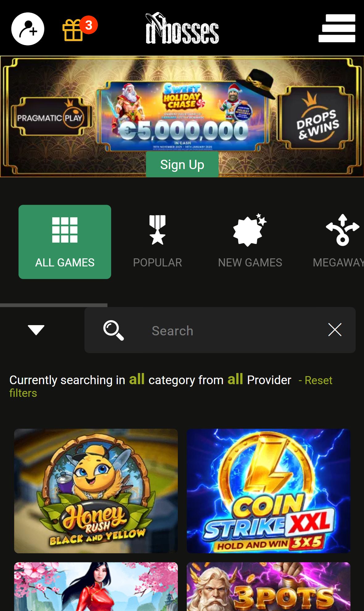 Dbosses — Lobby (Mobile)