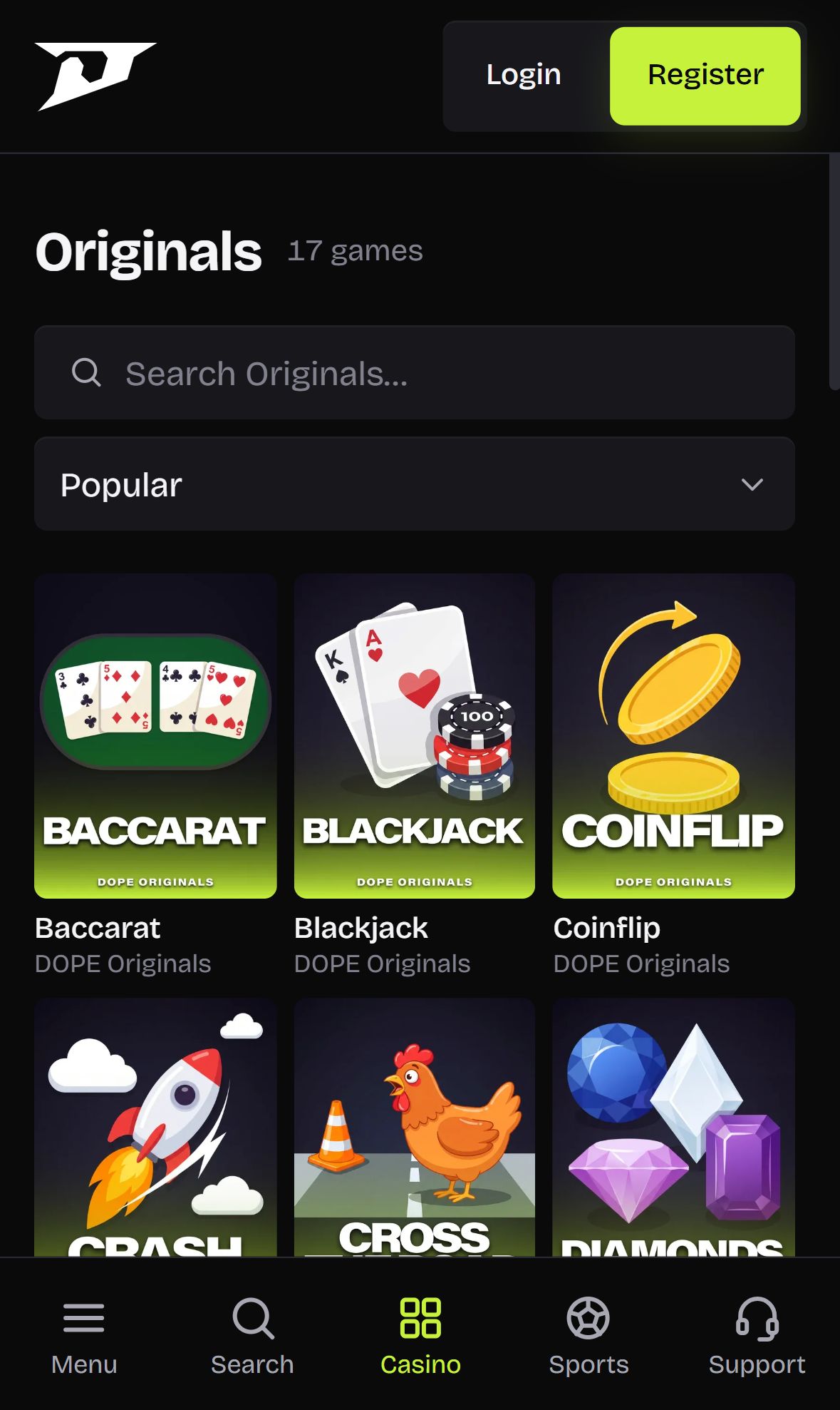 DOPE — Lobby (Mobile)