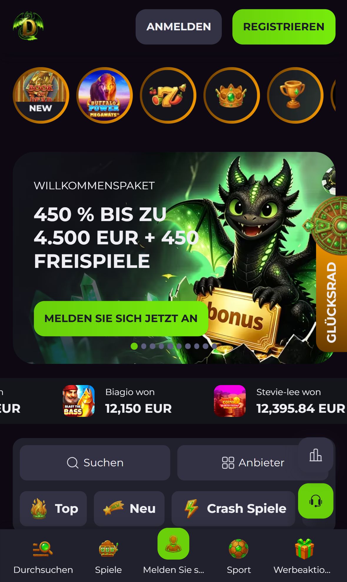 Drakaris — Startseite (Mobil)