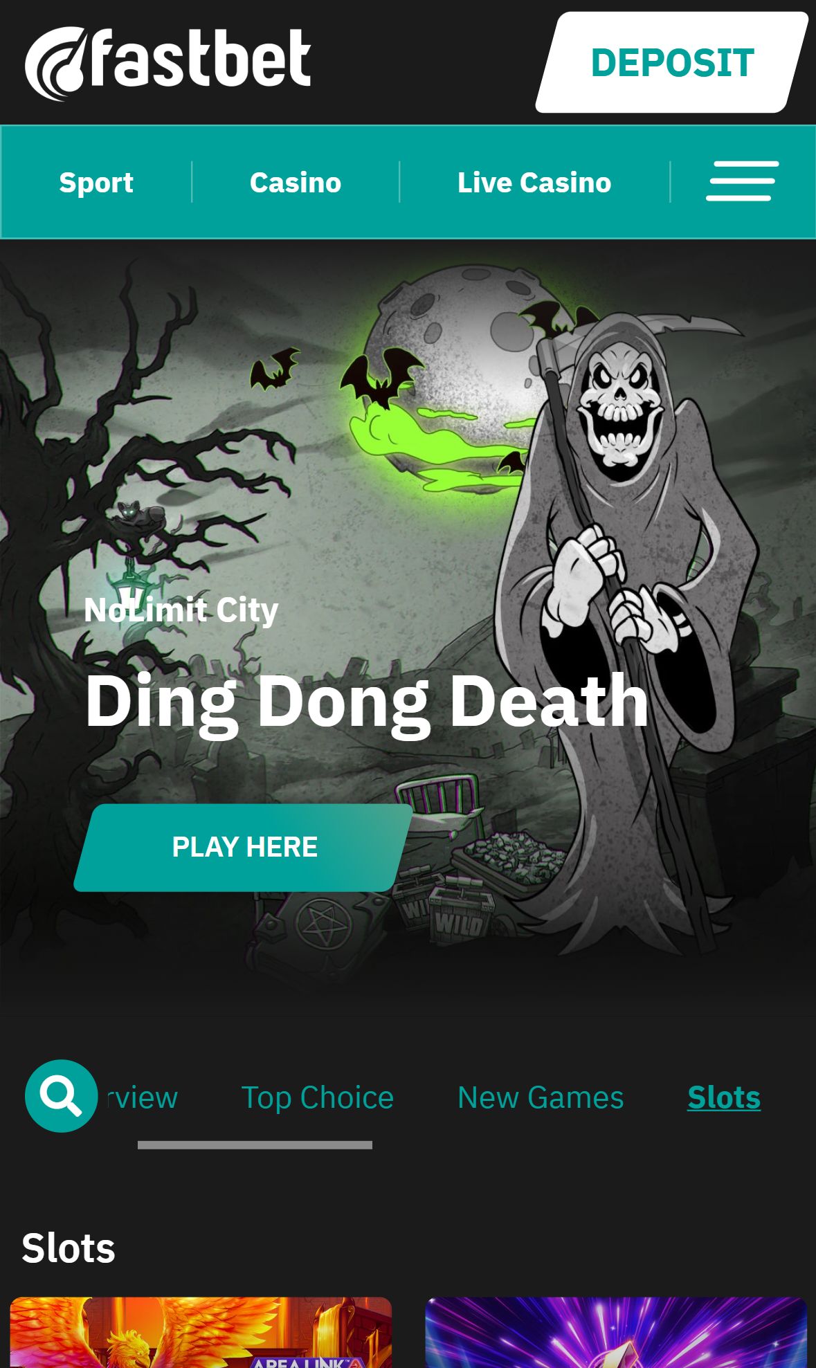 Fastbet — Lobby (Mobile)