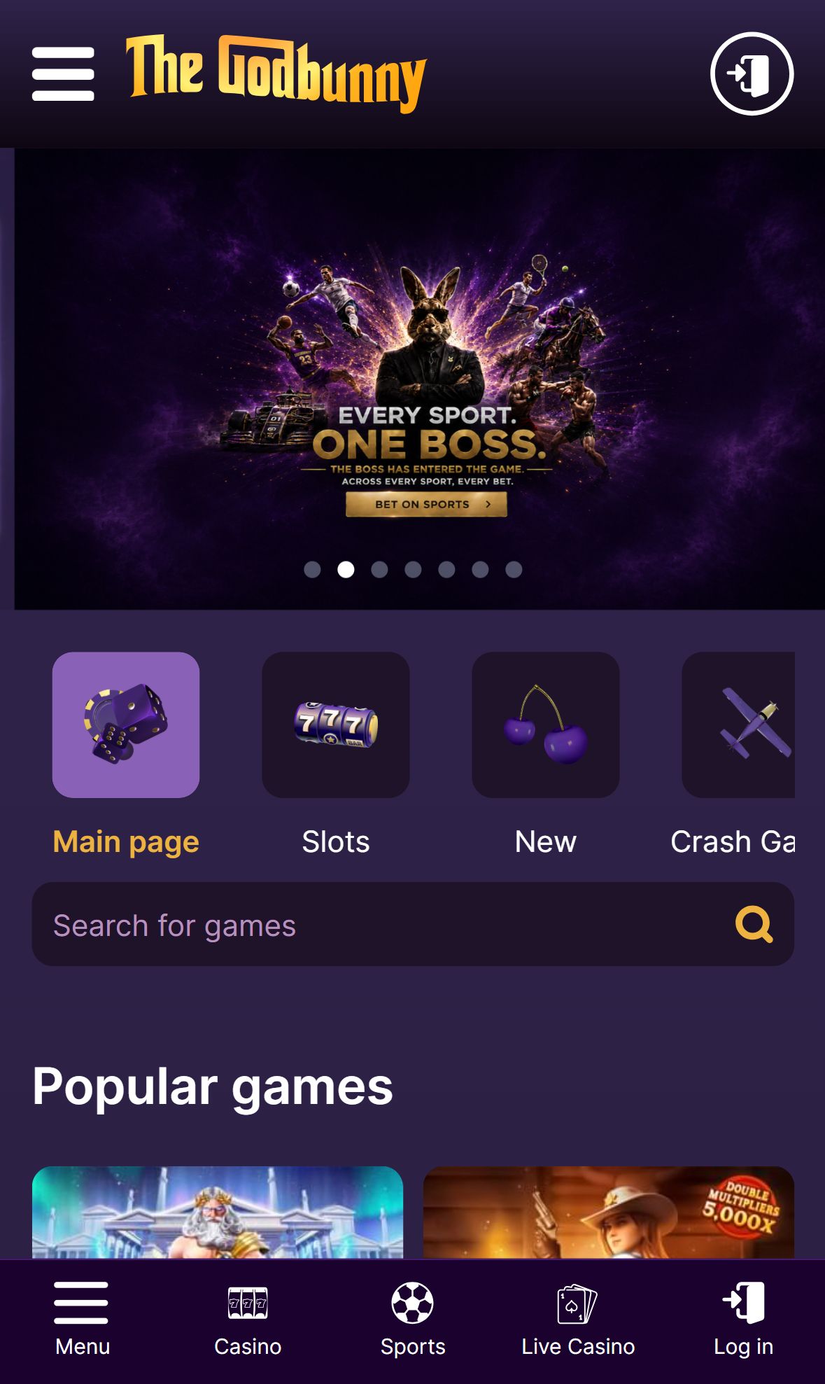 Godbunny — Homepage (Mobile)