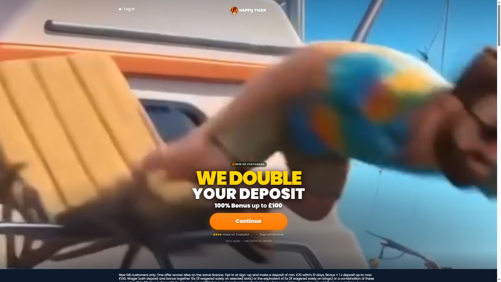 Happy Tiger — Lobby (Desktop)