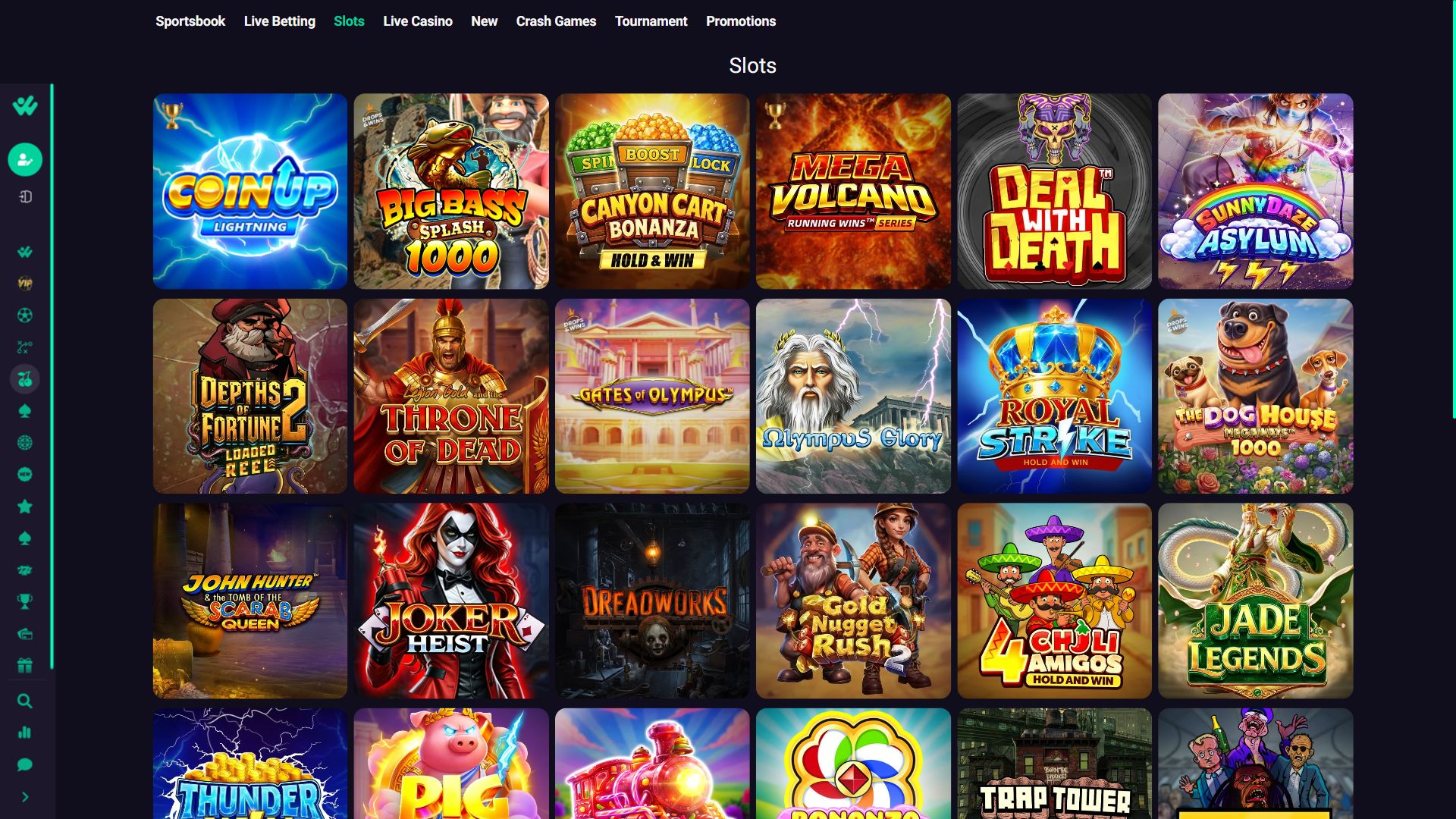 Hiperwin — Lobby (Desktop)