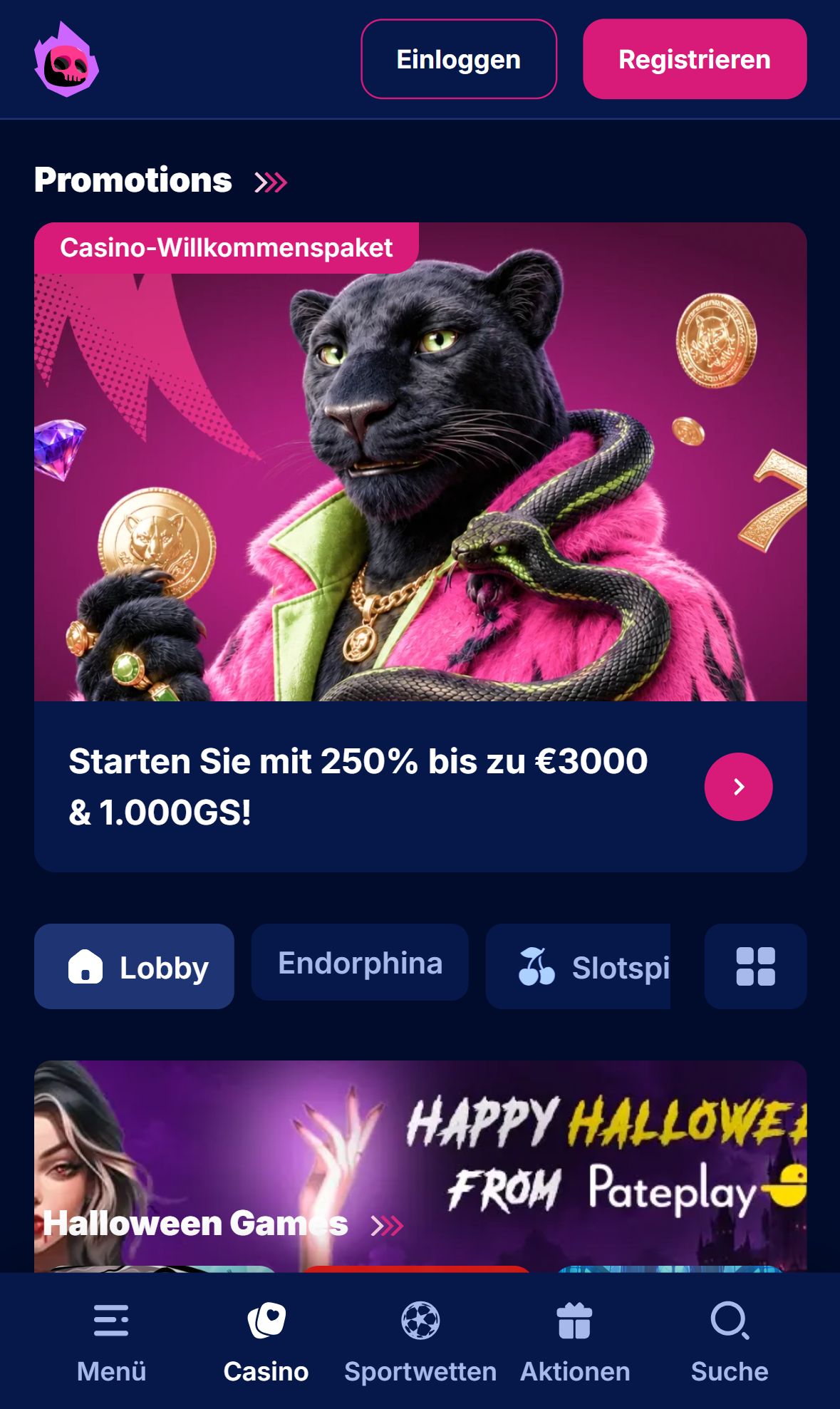 HotLoot — Lobby (Mobil)