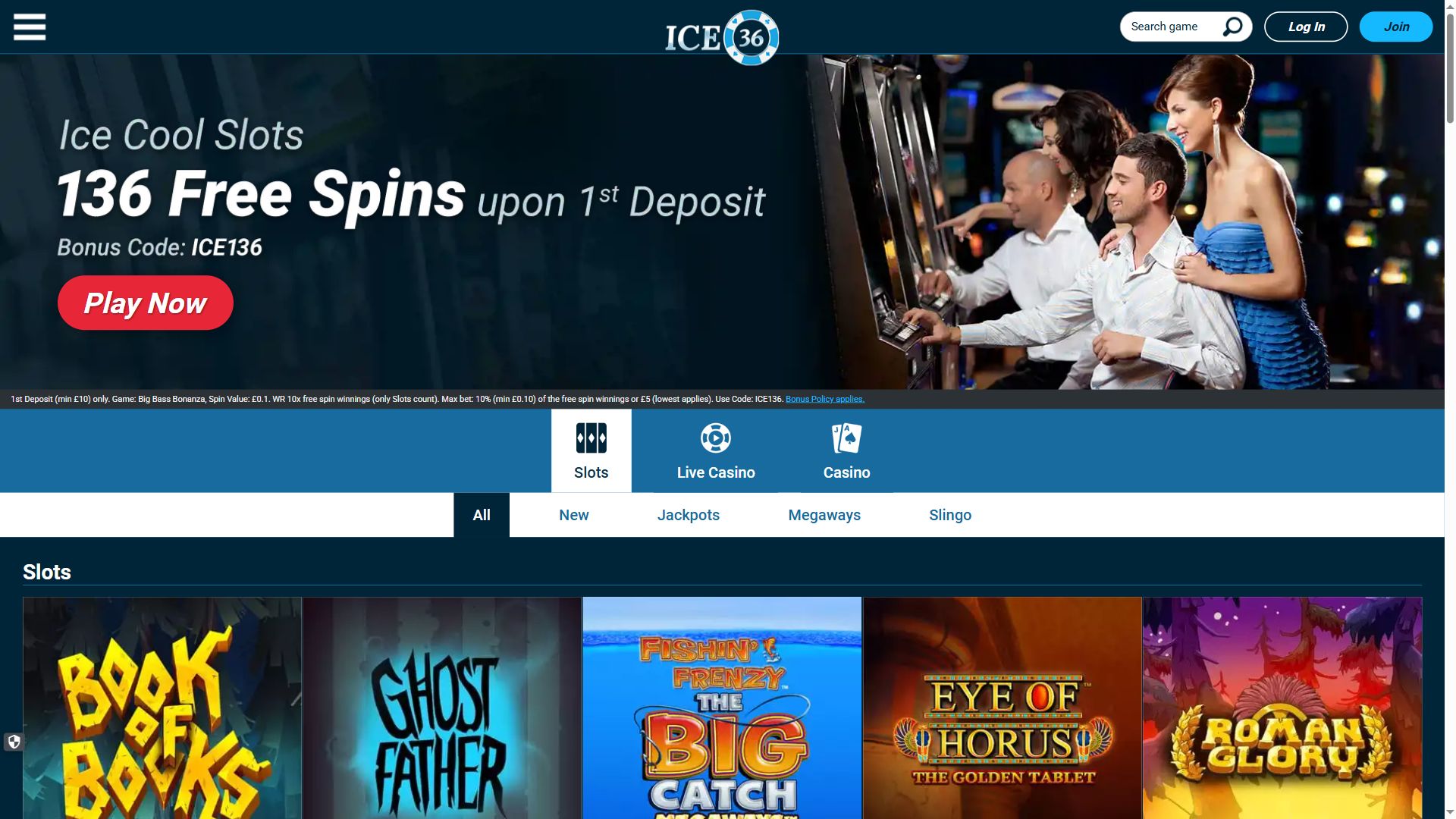 ICE36 — Lobby (Desktop)