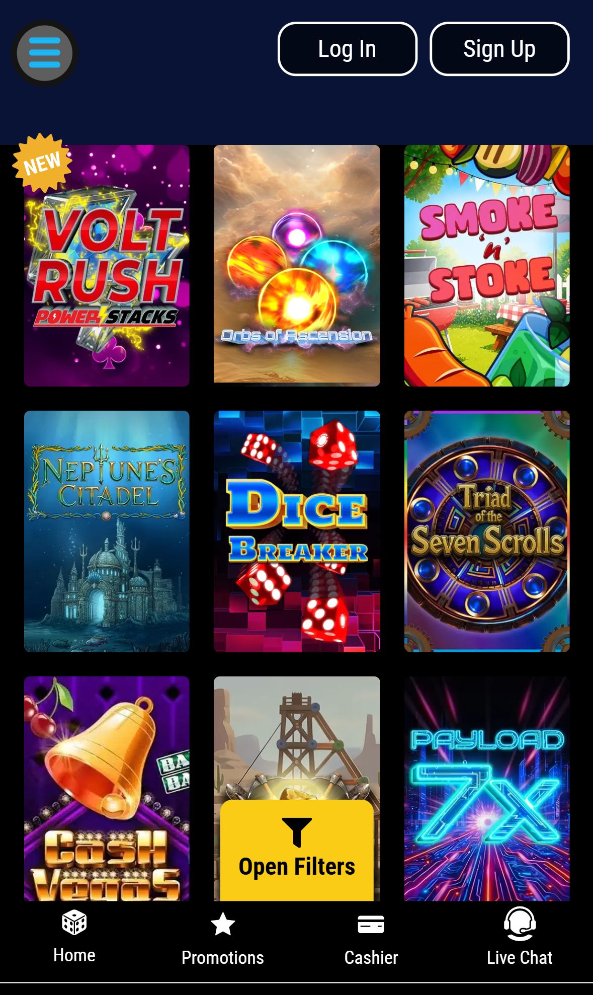 Jackpot Wheel — Lobby (Mobile)