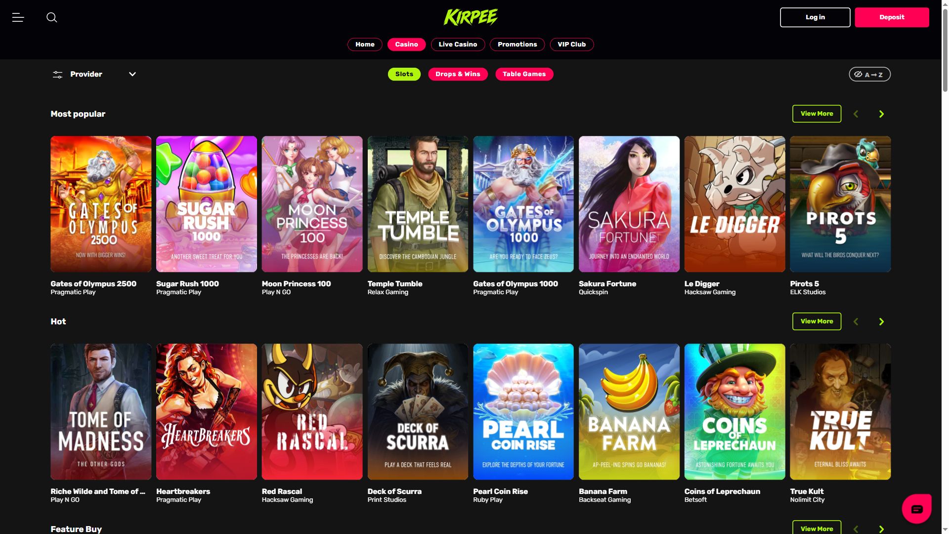 Kirpee — Lobby (Desktop)