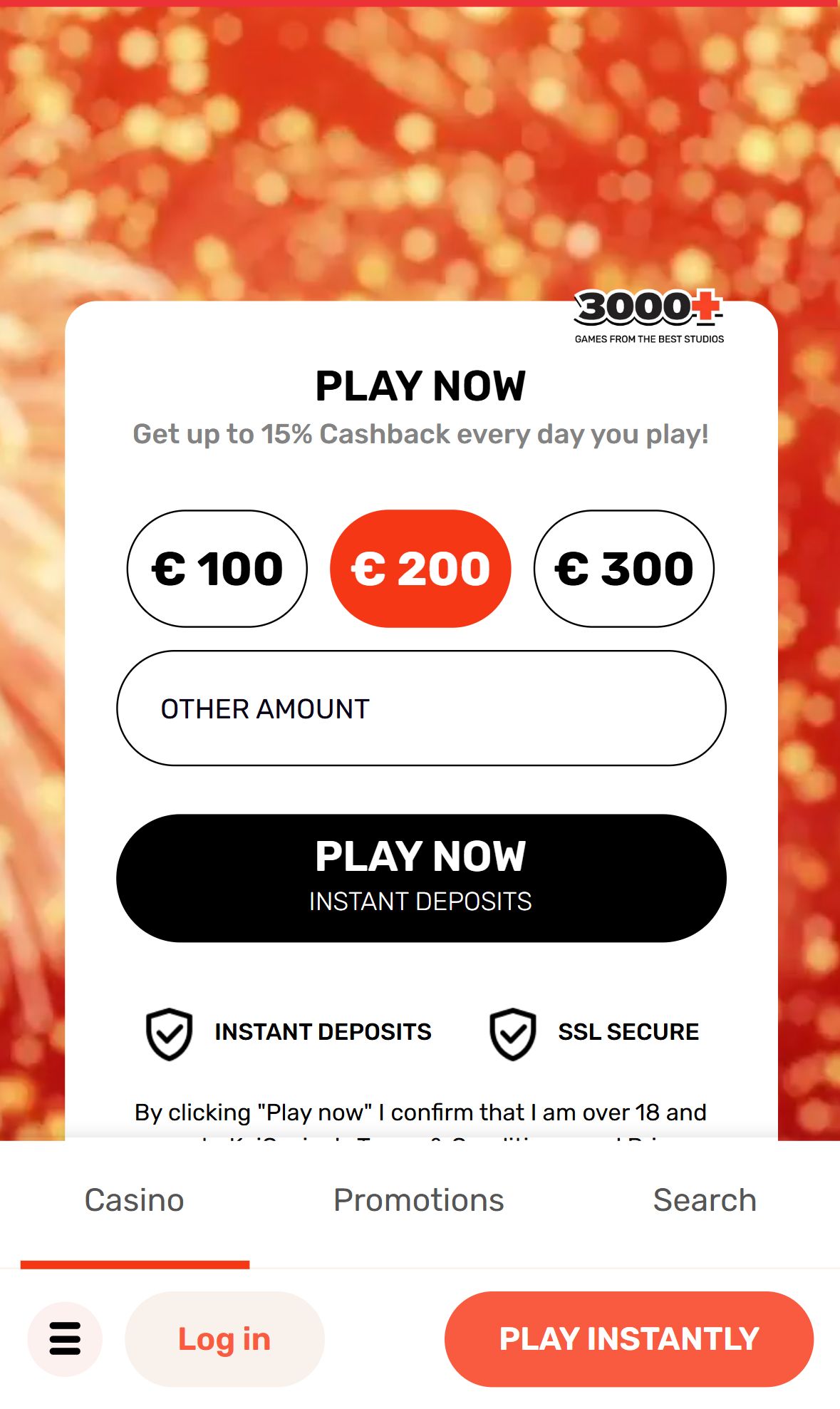 Koicasino — Homepage (Mobile)