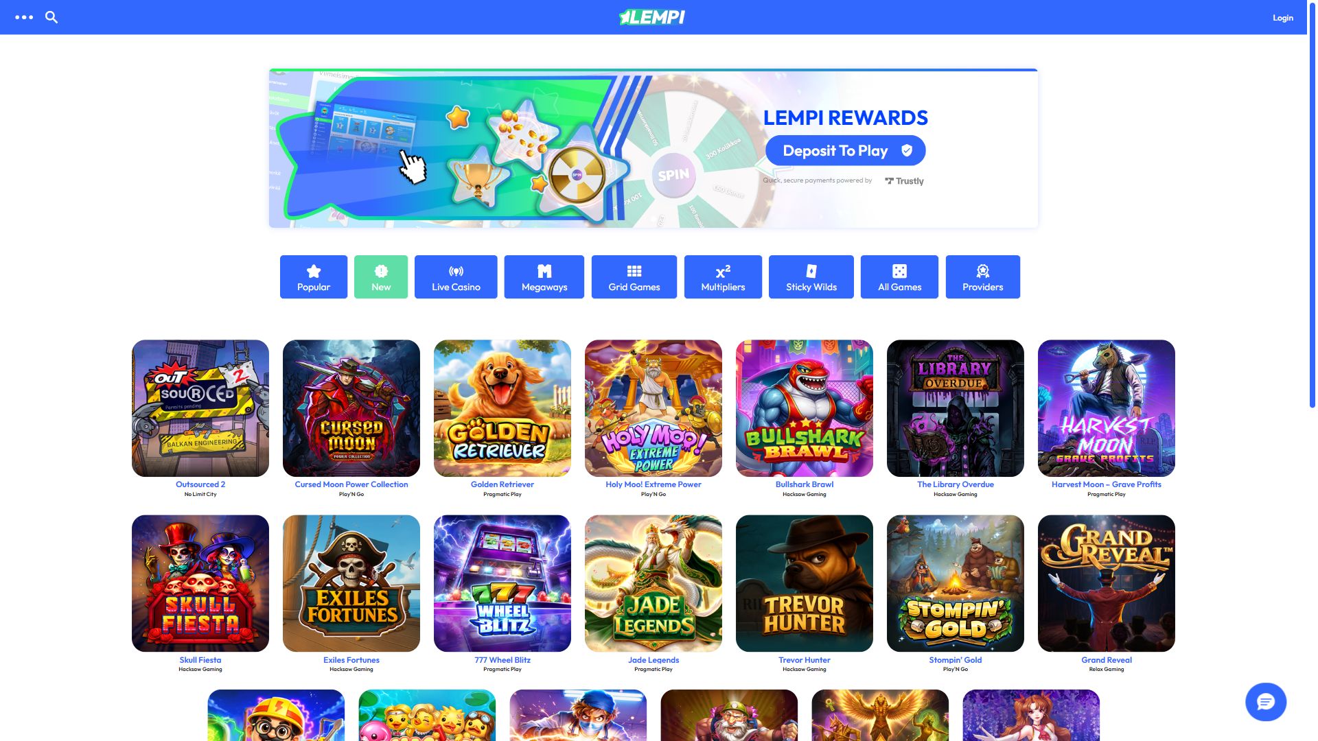 Lempi — Lobby (Desktop)