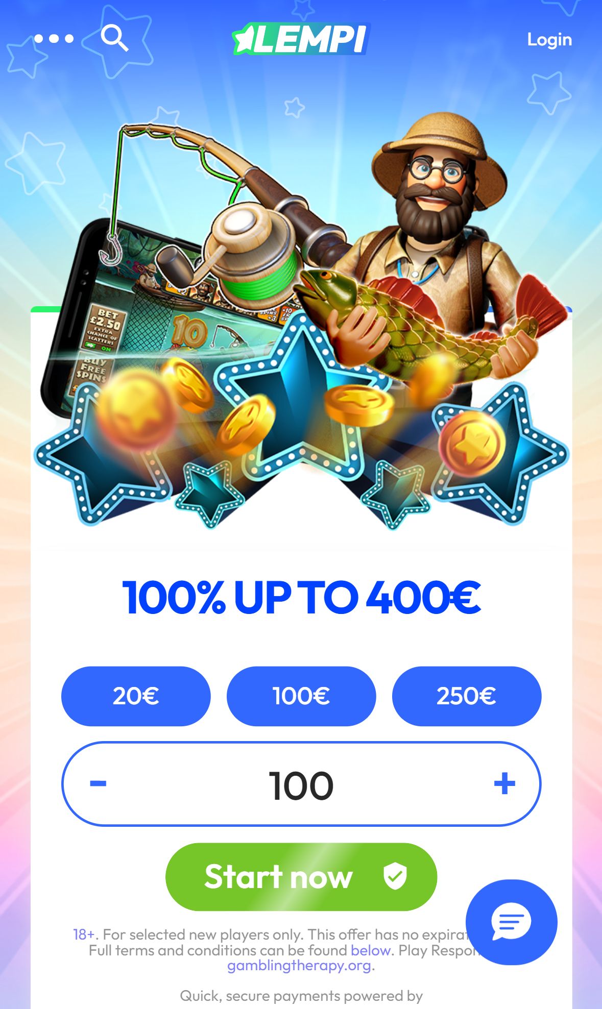 Lempi — Homepage (Mobile)