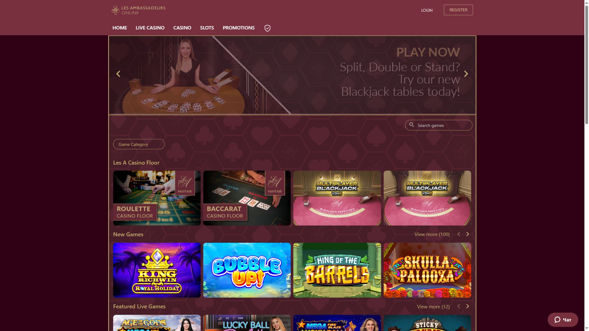 Lclubonline — Homepage (Desktop)